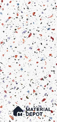 Terrazzo Wall & Floor Tile TL 06305 Shimmer Remix 1200x600 mm Terrazo Carving Matt GVT Tile - 9 mm