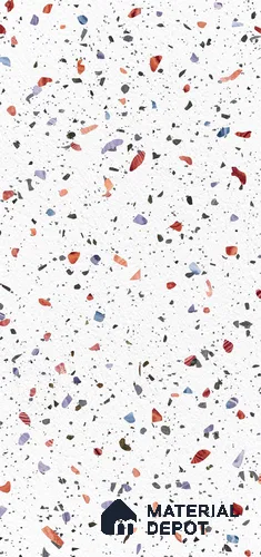 Terrazzo Wall & Floor Tile TL 06305 Shimmer Remix 1200x600 mm Terrazo Carving Matt GVT Tile - 9 mm