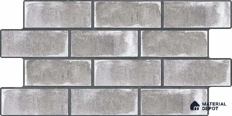 Brick Wall Tile TL 06594 Brick Line Noce 2 ft x 1 ft Ceramic Matte Finish - 9 mm | Suitable for Courtyard, Foyer, Balcony, Elevation (Sample)
