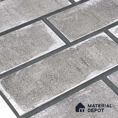 Brick Wall Tile TL 06594 Brick Line Noce 2 ft x 1 ft Ceramic Matte Finish - 9 mm | Suitable for Courtyard, Foyer, Balcony, Elevation (Sample)