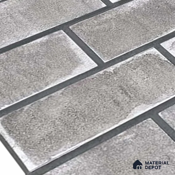 Brick Wall Tile TL 06594 Brick Line Noce 2 ft x 1 ft Ceramic Matte Finish - 9 mm | Suitable for Courtyard, Foyer, Balcony, Elevation (Sample)