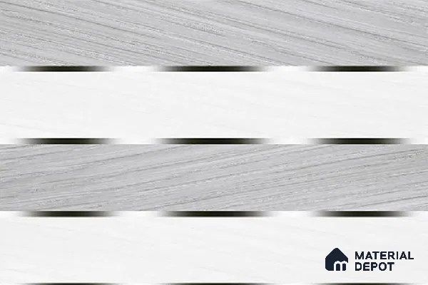 TL 01914 A Silver Grey Light 18 x 12 inch Glossy Finish Ceramic Wall Tile - 6 mm