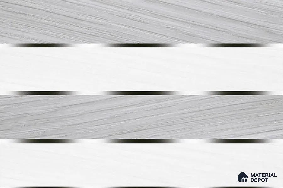 TL 01914 A Silver Grey Light 18 x 12 inch Glossy Finish Ceramic Wall Tile - 6 mm