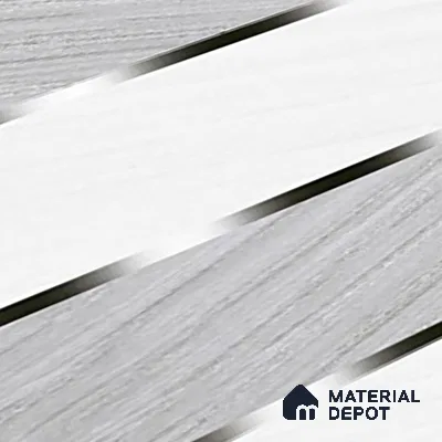 TL 01914 A Silver Grey Light 18 x 12 inch Glossy Finish Ceramic Wall Tile - 6 mm