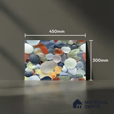 TL 05791 C Silver Dark 450x300 mm Glossy Finish Ceramic Wall Tile - 7 mm