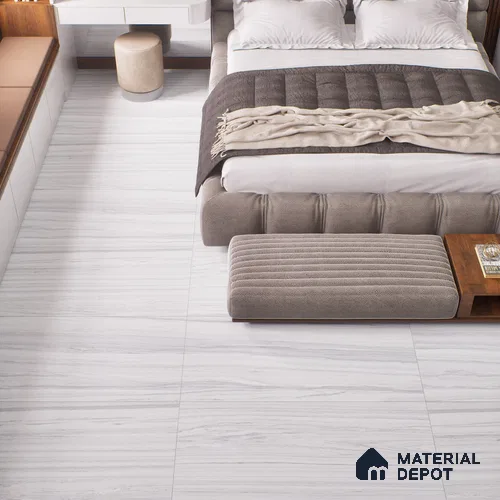 Marble Look Wall Tile TL 06641 Adda Silver 4 ft x 2 ft Vitrified Matte Finish - 9 mm | (Random 5) | Suitable for Living Room, Bedroom, Bathroom, Kitchen, Office, Elevation & Dining