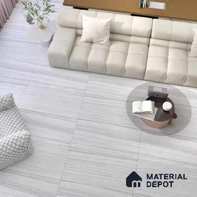 Marble Look Wall Tile TL 06641 Adda Silver 4 ft x 2 ft Vitrified Matte Finish - 9 mm | (Random 5) | Suitable for Living Room, Bedroom, Bathroom, Kitchen, Office, Elevation & Dining (Sample)