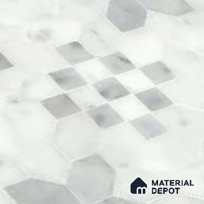Moroccan Wall & Floor Tile TL 10024 | CRV-62 | 1 ft x 1 ft Matte Finish Ceramic Tile - 10 mm | Suitable for Bathroom, Kitchen, Balcony | Please Expect a Slight Variation of Pattern