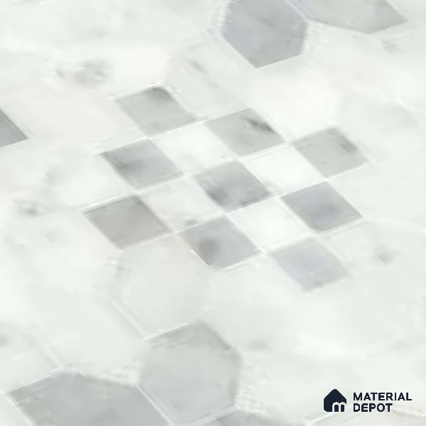 Moroccan Wall & Floor Tile TL 10024 | CRV-62 | 1 ft x 1 ft Matte Finish Ceramic Tile - 10 mm | Suitable for Bathroom, Kitchen, Balcony | Please Expect a Slight Variation of Pattern