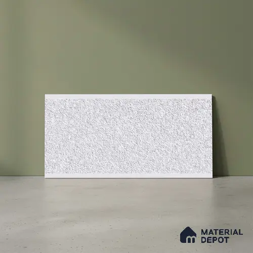 Stone Wall Tile TL 06539 Granite Silver 2 ft x 1 ft Ceramic Matte Finish - 8 mm | Suitable for Living Room, Kitchen & Bathroom