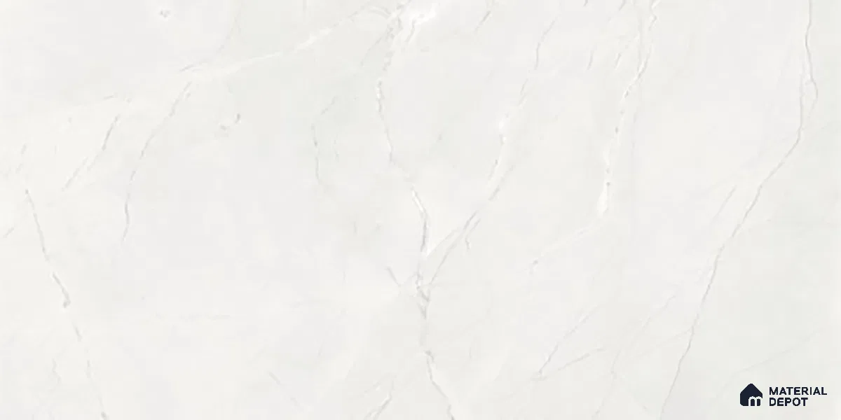 Marble Wall Tile TL 06558 B Etania Silver 2 ft x 1 ft Ceramic Glossy Finish - 8 mm | Suitable for Living Room, Kitchen & Bathroom (Sample)