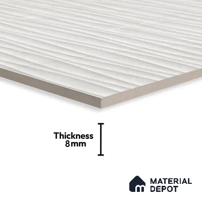 Highlighter Wall Tile TL 06558 Etania Silver Waves 2 ft x 1 ft Ceramic Glossy Finish - 8 mm | Suitable for Living Room, Kitchen & Bathroom (Sample)