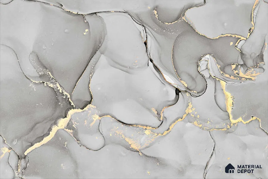 TL 01915 C Chrome Dark 18 x 12 inch Glossy Finish Ceramic Wall Tile - 6 mm