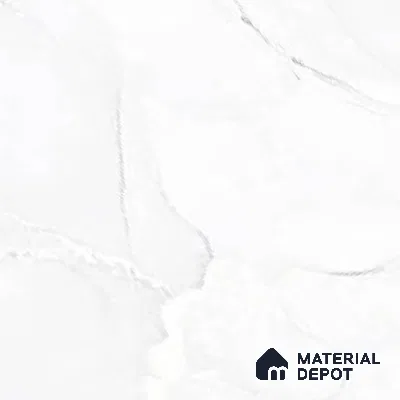Marble Wall Tile TL 01915 D Chalk White Light 18 x 12 inch Glossy Finish Ceramic Tile - 6 mm