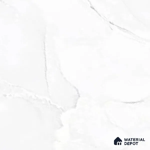 Marble Wall Tile TL 01915 D Chalk White Light 18 x 12 inch Glossy Finish Ceramic Tile - 6 mm