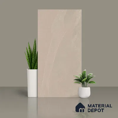 Stone Floor & Wall Tile | TL 00732 Diamond Clay 4 ft x 2 ft Lux Matte Surface Finish Vitrified Tile - 9 mm | Suitable For Living Room, Bedroom, Bathroom (Sample)