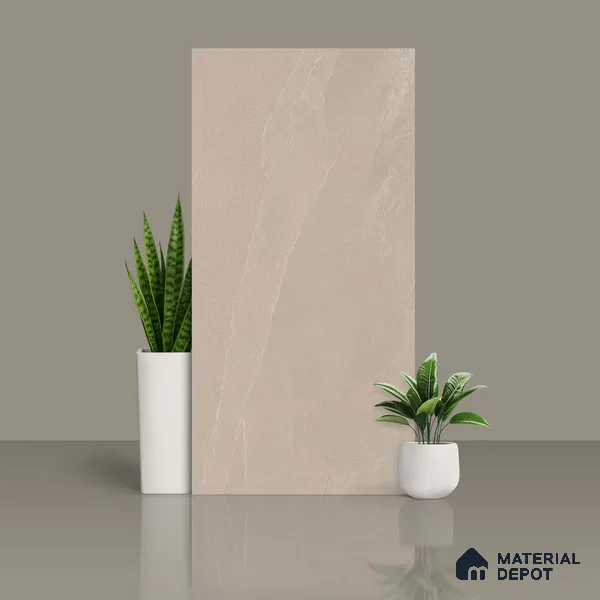 Stone Floor & Wall Tile | TL 00732 Diamond Clay 4 ft x 2 ft Lux Matte Surface Finish Vitrified Tile - 9 mm | Suitable For Living Room, Bedroom, Bathroom (Sample)