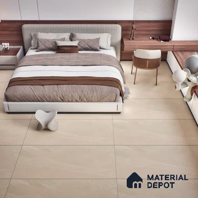 Stone Floor & Wall Tile | TL 00732 Diamond Clay 4 ft x 2 ft Lux Matte Surface Finish Vitrified Tile - 9 mm | Suitable For Living Room, Bedroom, Bathroom (Sample)