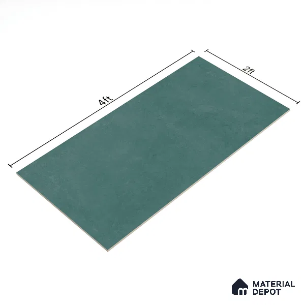 Stone Floor & Wall Tile | TL 00728 Diamond Green 4 ft x 2 ft Lux Matte Surface Finish Vitrified Tile - 9 mm | Suitable For Living Room, Bedroom, Bathroom (Sample)