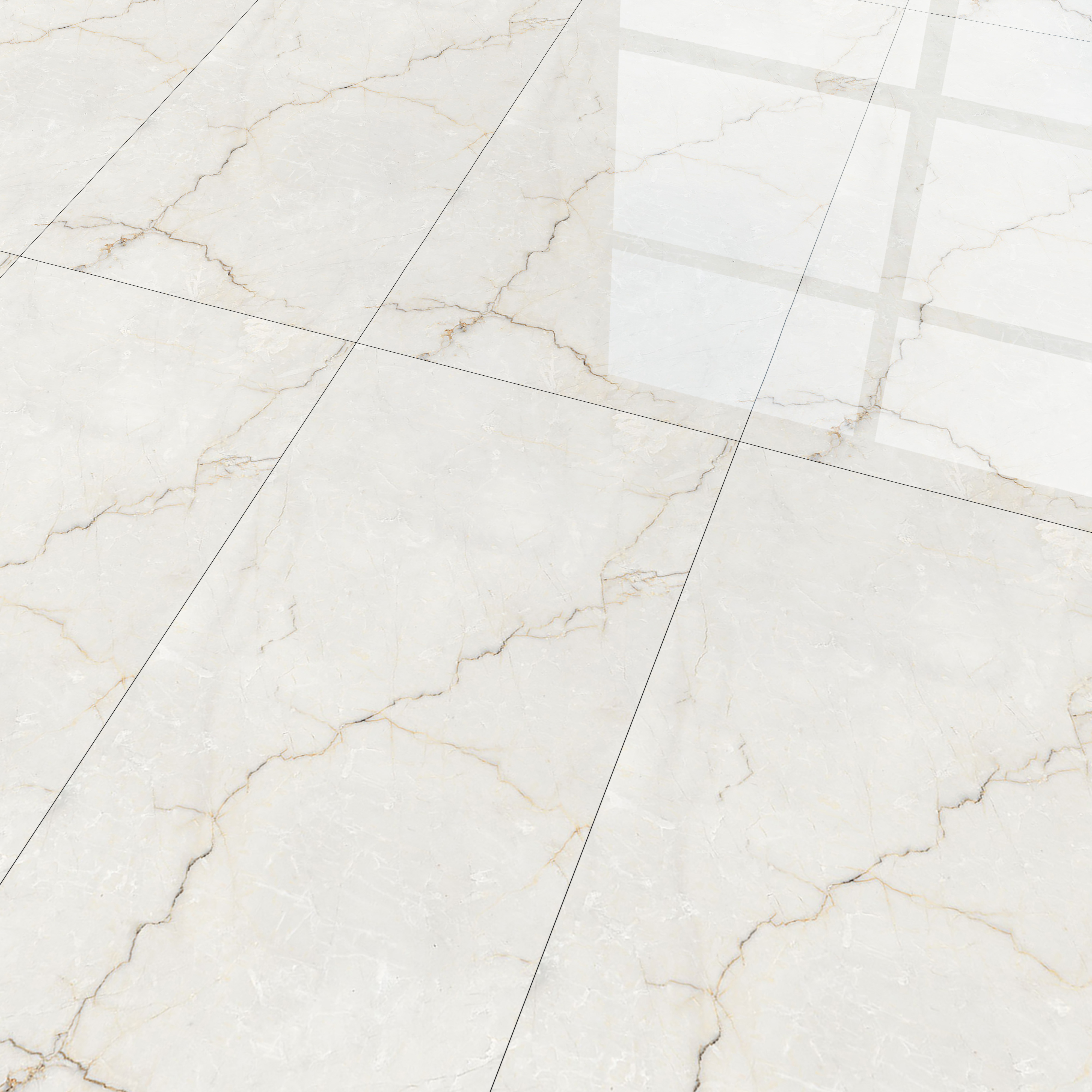 Marble Floor & Wall Tile | TL 00737 Simero Sparkle Soft 4 ft x 2 ft Glossy Finish Vitrified Tile - 9 mm | Suitable For Living Room, Bedroom, Dining Area (Sample)
