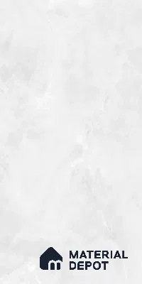 Marble Look Wall & Floor Tile TL 05836 Mountain White 8 ft x 4 ft High Gloss Finish Vitrified Large Format Tile - 9 mm | Suitable for Living Room, Bedroom, Office | Adhesive and Spacers Must be Used During Installation