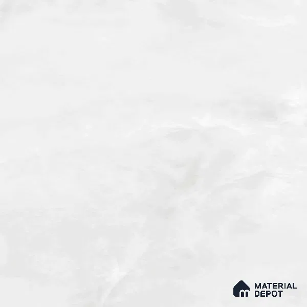 Marble Look Wall & Floor Tile TL 05836 Mountain White 8 ft x 4 ft High Gloss Finish Vitrified Large Format Tile - 9 mm | Suitable for Living Room, Bedroom, Office | Adhesive and Spacers Must be Used During Installation