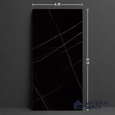 Marble Look Wall & Floor Tile TL 05841 Saint Laurent 8 ft x 4 ft Matte Finish Vitrified Large Format Tile - 9 mm | Suitable for Living Room, Bedroom, Office | Adhesive and Spacers Must be Used During Installation