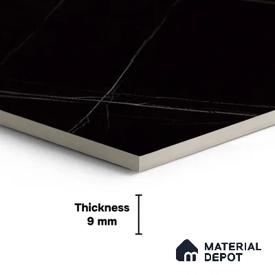 Marble Look Wall & Floor Tile TL 05841 Saint Laurent 8 ft x 4 ft Matte Finish Vitrified Large Format Tile - 9 mm | Suitable for Living Room, Bedroom, Office | Adhesive and Spacers Must be Used During Installation