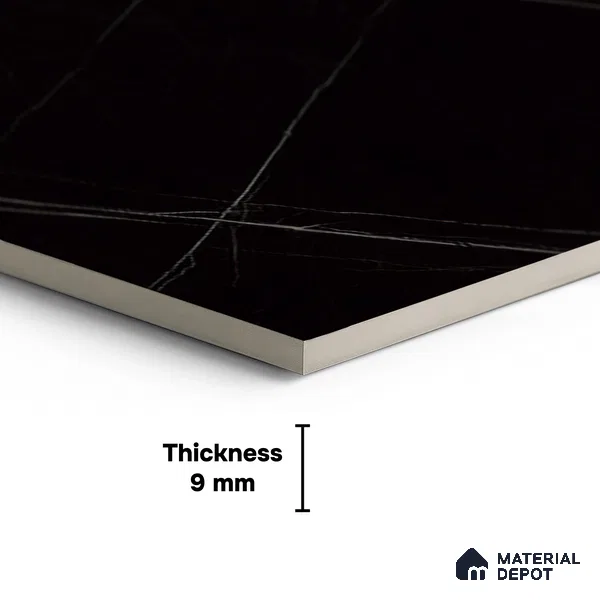 Marble Look Wall & Floor Tile TL 05841 Saint Laurent 8 ft x 4 ft Matte Finish Vitrified Large Format Tile - 9 mm | Suitable for Living Room, Bedroom, Office | Adhesive and Spacers Must be Used During Installation