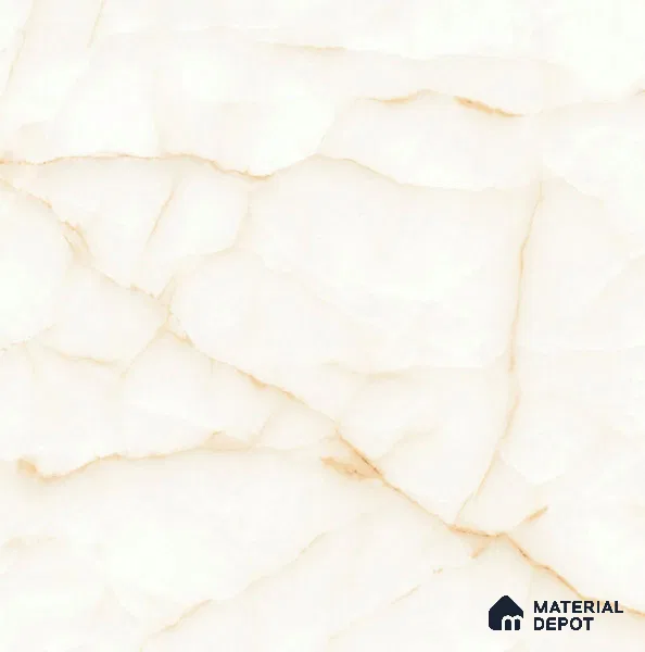 TL 02243 Sky Cream Onyx 2 ft x 2 ft Glossy Finish Vitrified Tile - 9 mm | Suitable For Living Room, Bedroom, Kitchen