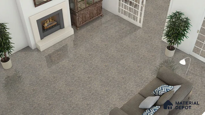 Double Charge Floor & Wall Tile TL 00977 Dualcore Slate Grey 2 ft x 2 ft Vitrified Glossy Finish - 9 mm | Suitable for Bedroom, Living Room, Office & Bathroom Wall