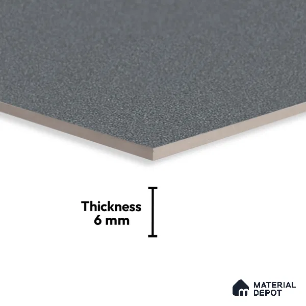Plain Wall Tile TL 00617 C Dark Slate Grey 12 x 18 inch Glossy Finish High Definition Digital Ceramic Tile - 6 mm