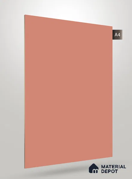 Pink Solid Colors Look SM 118 8 ft x 4 ft Super Matte Finish Decorative Laminate - 1 mm | Suitable for Living Room, Kitchen, Office