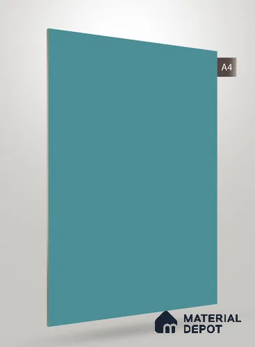 Blue Solid Colors Look SM 124 8 ft x 4 ft Super Matte Finish Decorative Laminate - 1 mm | Suitable for Living Room, Kitchen, Office