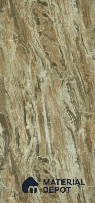 Brown Marble Look SM 448 8 ft x 4 ft Super Matte Finish Decorative Laminate - 1 mm | Suitable for TV Unit, Wardrobe, Kitchen Cabinets