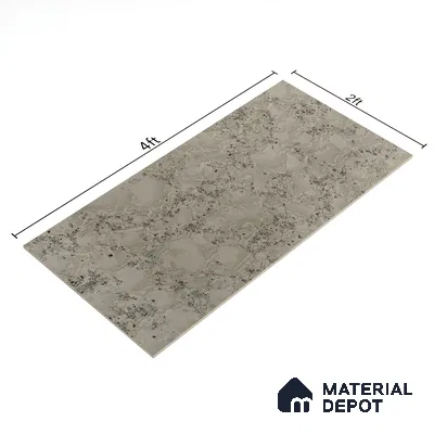 Marble Floor & Wall Tile TL 04411 Pista Smoke 4 ft x 2 ft Glossy Finish Granite Look Double Charge Vitrified Tile - 9 mm