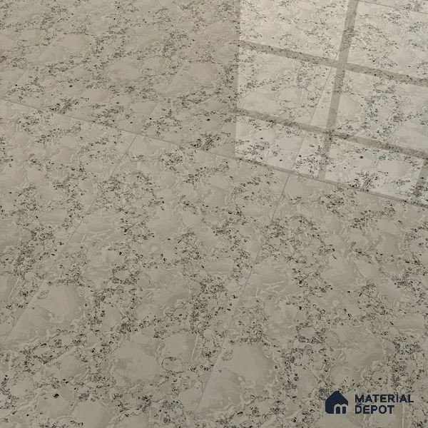 Marble Floor & Wall Tile TL 04411 Pista Smoke 4 ft x 2 ft Glossy Finish Granite Look Double Charge Vitrified Tile - 9 mm