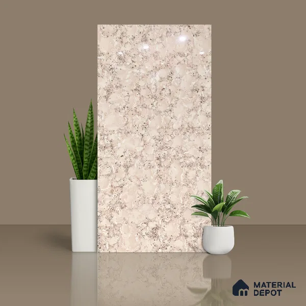 Marble Floor & Wall Tile | TL 05530 Smoke Wonder | 4 ft x 2 ft | Double Charged Glossy Finish Vitrified Tile - 9 mm | Suitable For Living Room, Bedroom, Kitchen (Sample)