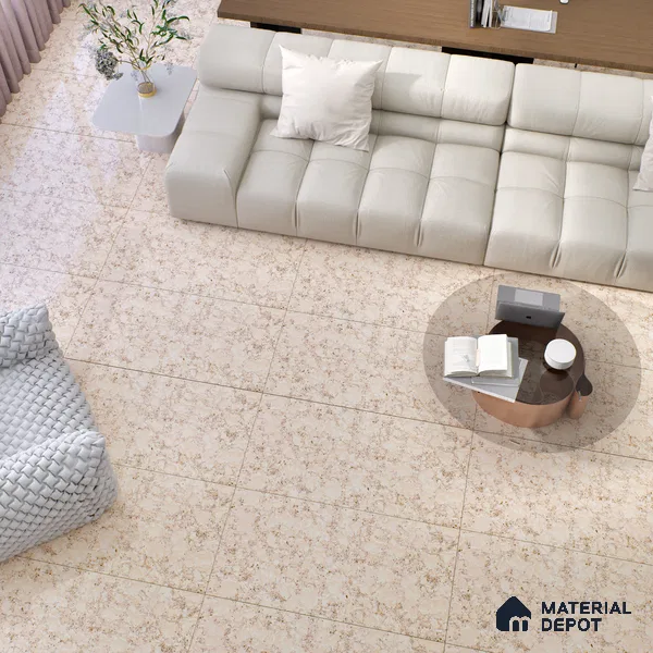 Marble Floor & Wall Tile | TL 05530 Smoke Wonder | 4 ft x 2 ft | Double Charged Glossy Finish Vitrified Tile - 9 mm | Suitable For Living Room, Bedroom, Kitchen (Sample)