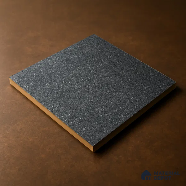 Budget Friendly Plain Look Value for Money Parking Smoky Grey Floor Tile 16 x 16 inch | TL 00656 | Vitrified Matte Finish Tile - 12 mm | Suitable For Parking, Outdoor, Balcony & Terrace | Pattern Alignment May Vary | 2-3 mm Spacer is Mandatory