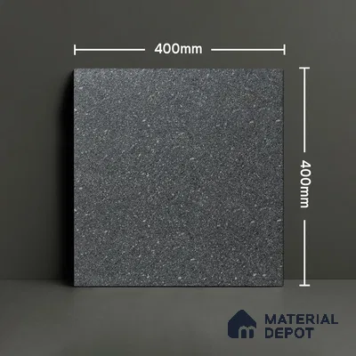 Budget Friendly Plain Look Value for Money Parking Smoky Grey Floor Tile 16 x 16 inch | TL 00656 | Vitrified Matte Finish Tile - 12 mm | Suitable For Parking, Outdoor, Balcony & Terrace | Pattern Alignment May Vary | 2-3 mm Spacer is Mandatory