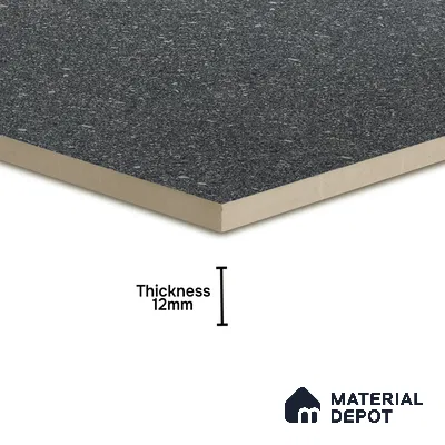 Budget Friendly Plain Look Value for Money Parking Smoky Grey Floor Tile 16 x 16 inch | TL 00656 | Vitrified Matte Finish Tile - 12 mm | Suitable For Parking, Outdoor, Balcony & Terrace | Pattern Alignment May Vary | 2-3 mm Spacer is Mandatory