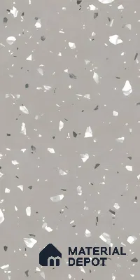 Terrazzo Floor & Wall Tile | TL 06318 Smoky Grey | 4 ft x 2 ft Matte Finish Vitrified Tile - 9 mm | Suitable For Living Room, Bedroom, Bathroom (Sample)