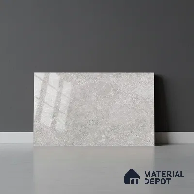 TL 01886 A Smoky Grey Dark 18 x 12 inch Glossy Finish Ceramic Wall Tile - 6 mm
