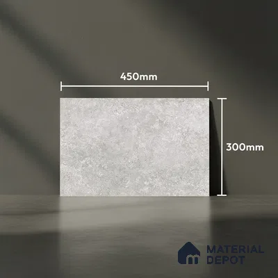 TL 01886 A Smoky Grey Dark 18 x 12 inch Glossy Finish Ceramic Wall Tile - 6 mm