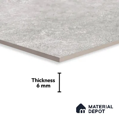 TL 01886 A Smoky Grey Dark 18 x 12 inch Glossy Finish Ceramic Wall Tile - 6 mm