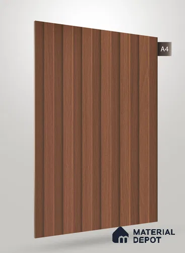 Wooden Fluted SN 592 8 ft x 4 ft Texture Finish Decorative Laminate - 1 mm | Suitable for TV Unit,Wardrobe, Kitchen Cabinets