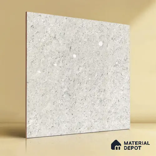 TL 06320 Snow White 2 ft x 2 ft High Gloss Finish Vitrified Wall & Floor Tile - 9 mm