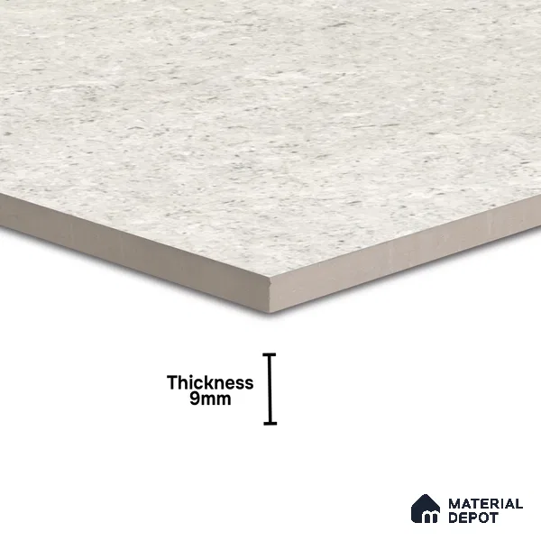 TL 06320 Snow White 2 ft x 2 ft High Gloss Finish Vitrified Wall & Floor Tile - 9 mm (Sample)