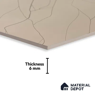 TL 02147 A Snow White Pattern 1 18 x 12 inch Glossy Finish Ceramic Wall Tile - 6 mm (Sample)